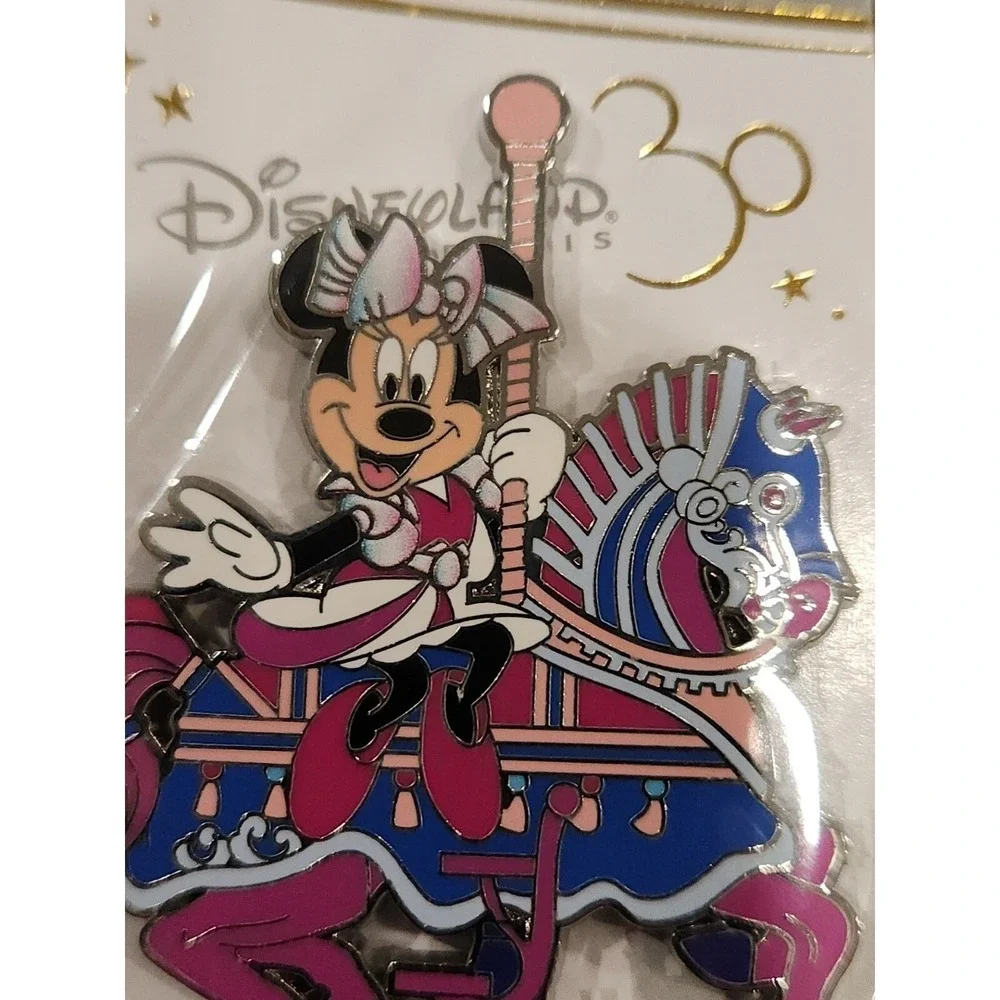 Disney Pin MINNIE CAROUSEL HORSE FANTASY 30 Disneyland Paris DLP LE 700 00041